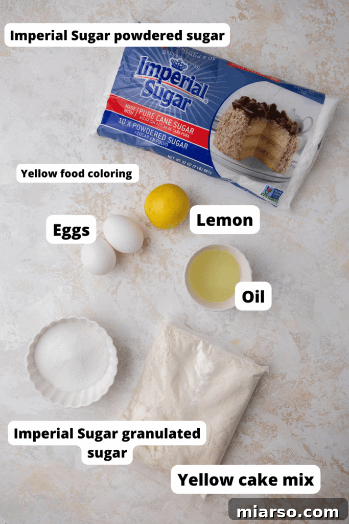 Perfectly Crinkled Lemon Cookies with Cake Mix 4 Crumbl lemon crinkle cookies ingredients