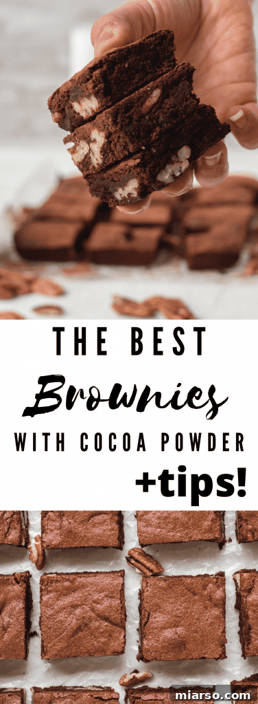 Bake Irresistibly Chewy Brownies with Cocoa Powder 17 Collage of chewy brownies with cocoa powder