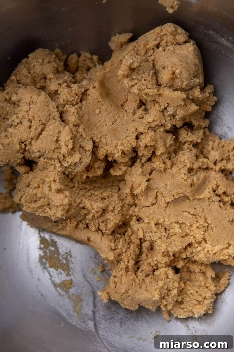 Cookie dough in a bowl