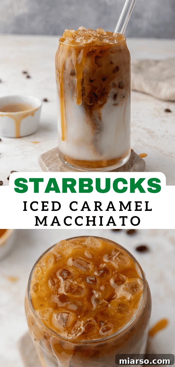 Starbucks Inspired Homemade Iced Caramel Macchiato 15 Easy Starbucks caramel macchiato at home, a quick and delicious coffee idea to save.