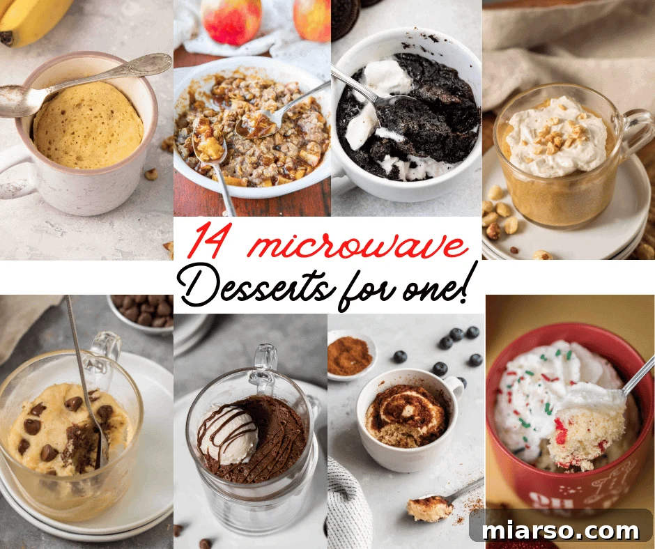 14 Instant Sweet Bites for One 2 Collection of 14 microwave desserts for one
