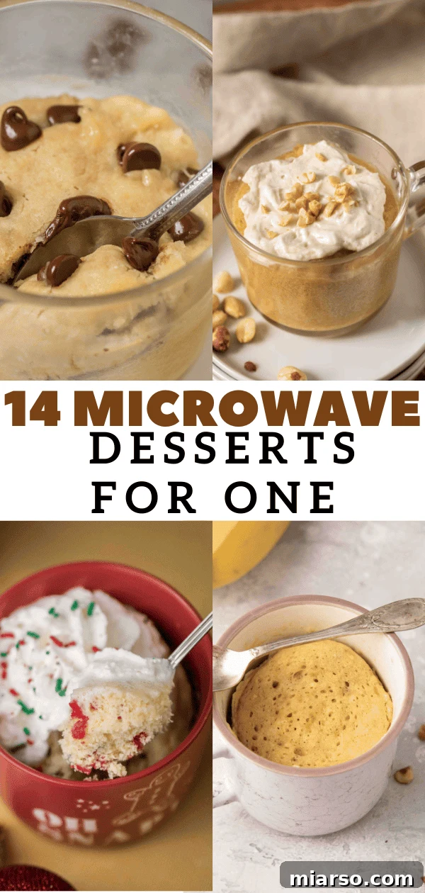 14 Instant Sweet Bites for One 18 Variety of single-serve microwave treats