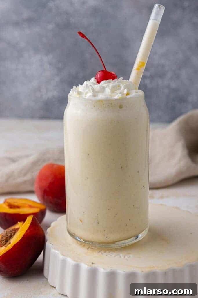 Chick Fil A peach milkshake 