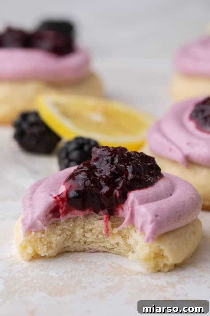 Delicious Lemon Blackberry Crumbl Cookies