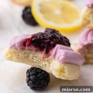 Lemon blackberry cookies