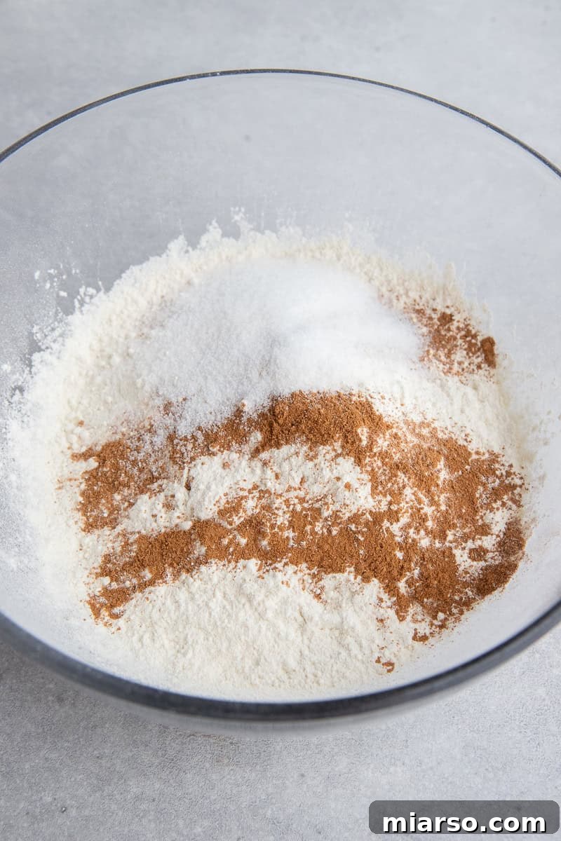 Dry mixture in a bowl