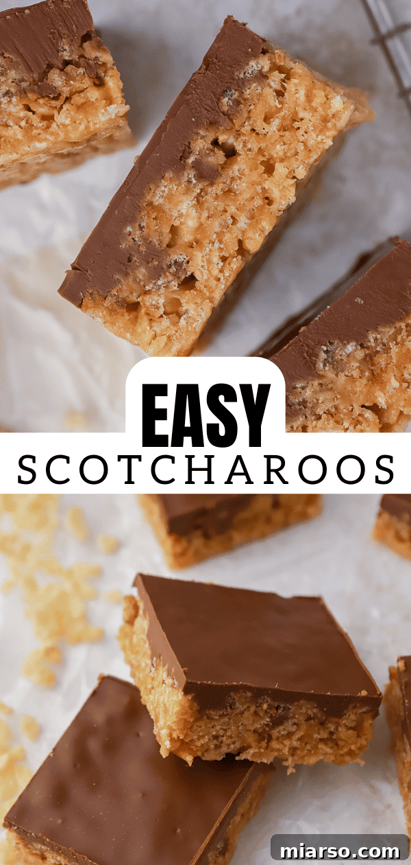 Easy Scotcharoos pin image with a simple, clean design and text.