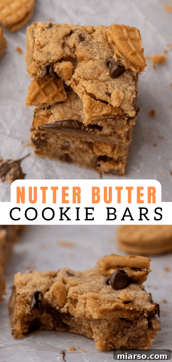 Nutter butter bars with a title encouraging pinning.