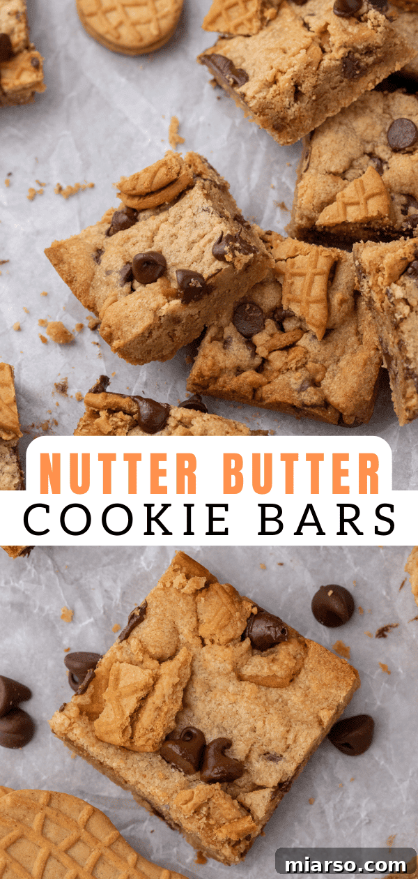 Stack of Nutter Butter bars, a perfect dessert.