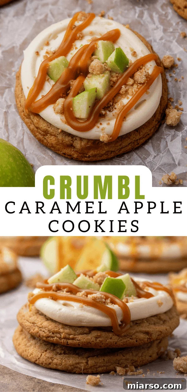 Caramel apple cookies 