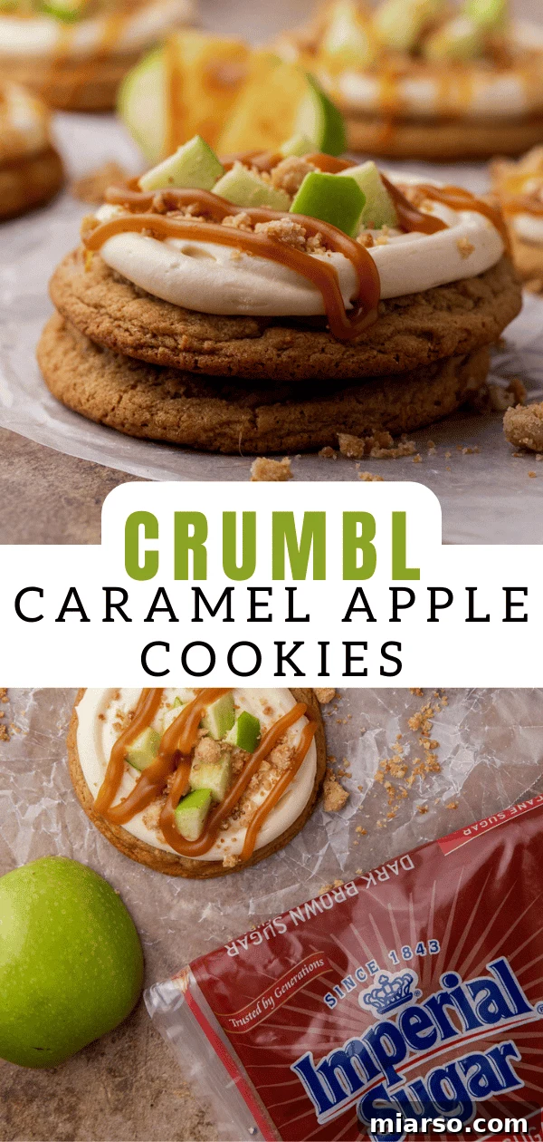 Caramel apple cookies 