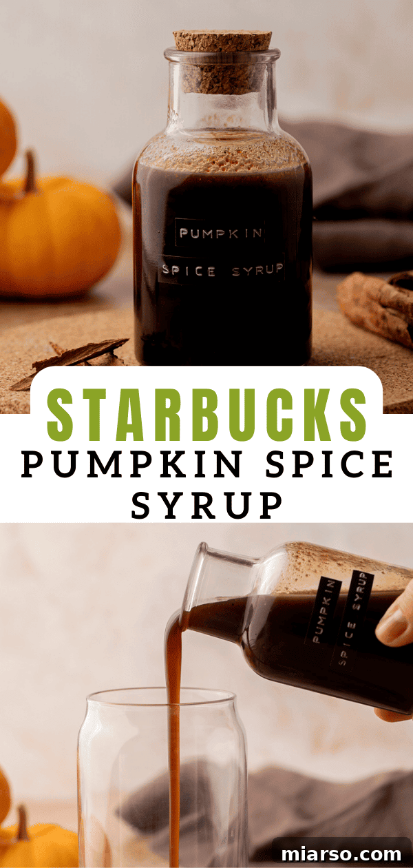 Pumpkin spice syrup