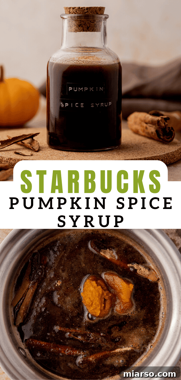 Pumpkin spice syrup