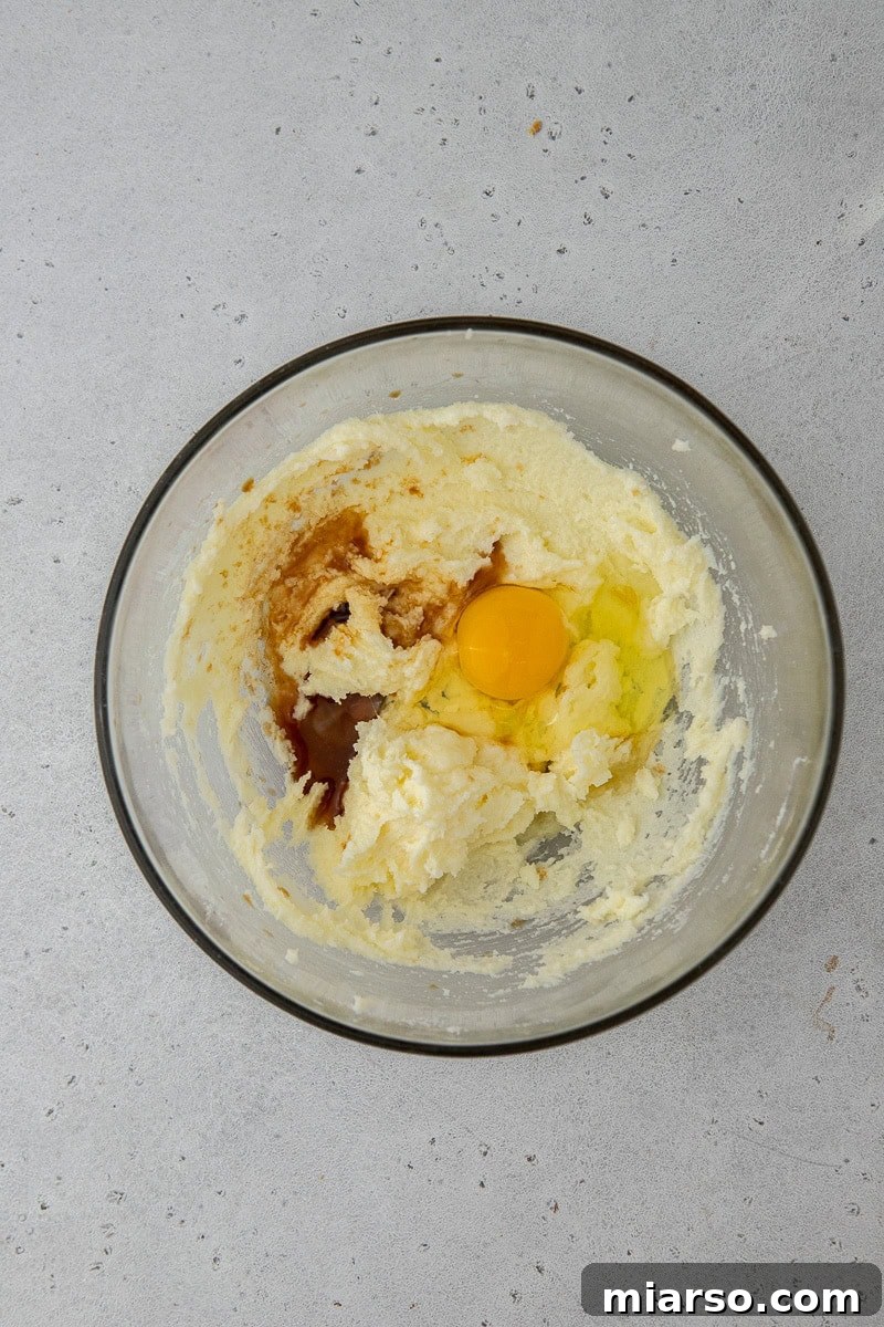 Wet ingredients being mixed in a bowl