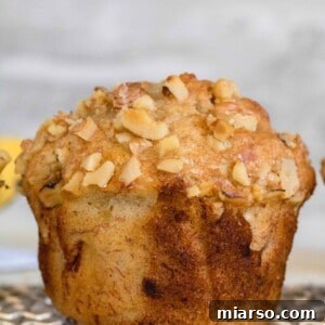 Bakery-Style Banana Walnut Muffins 24 Delicious banana nut muffins with a crisp, golden topping