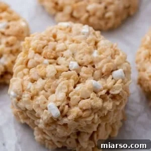 Crumbl Rice Krispies bar cookies