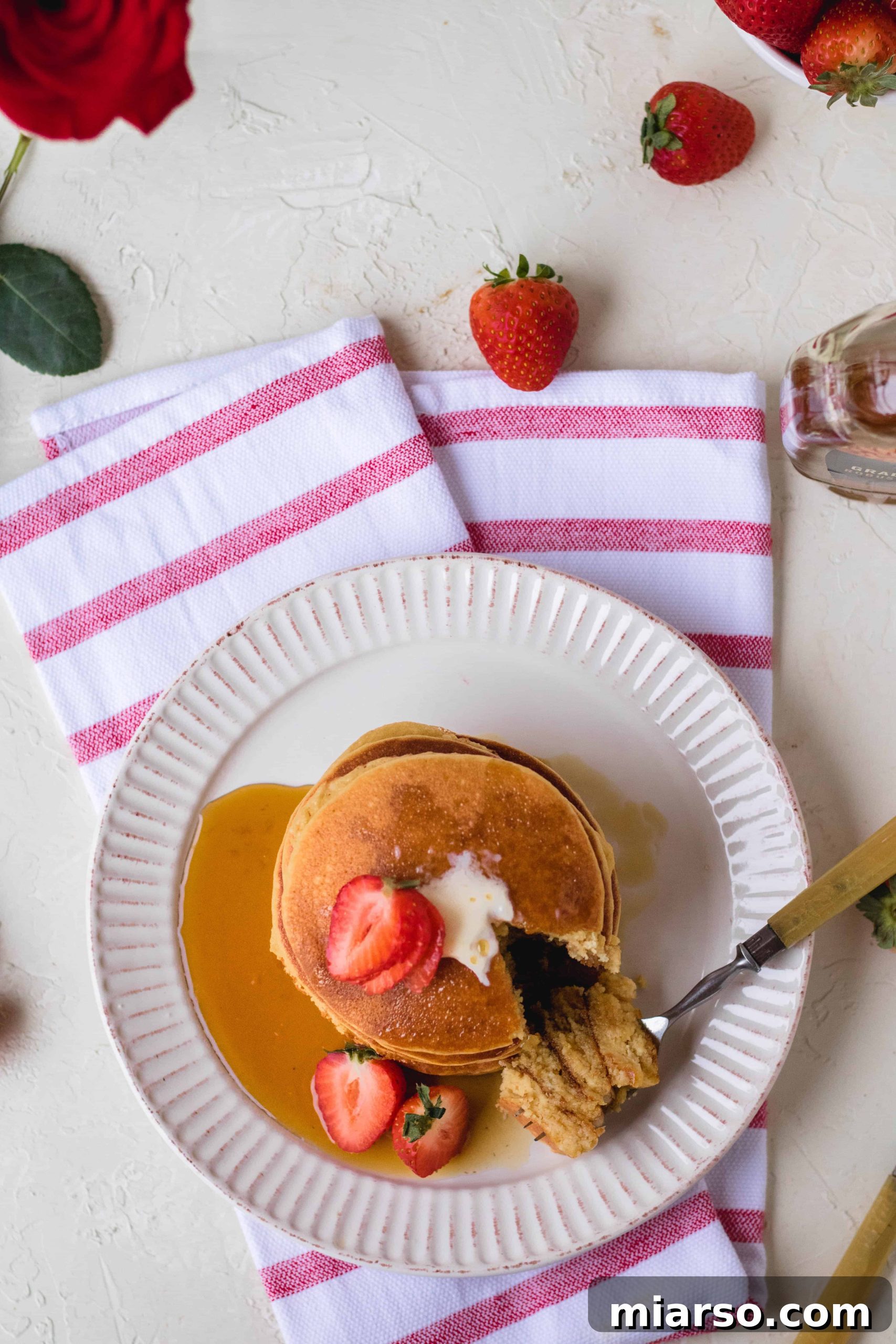 Ultimate Fluffy Almond Flour Pancakes 12 The world's best fluffy almond flour pancakes stacked with berries