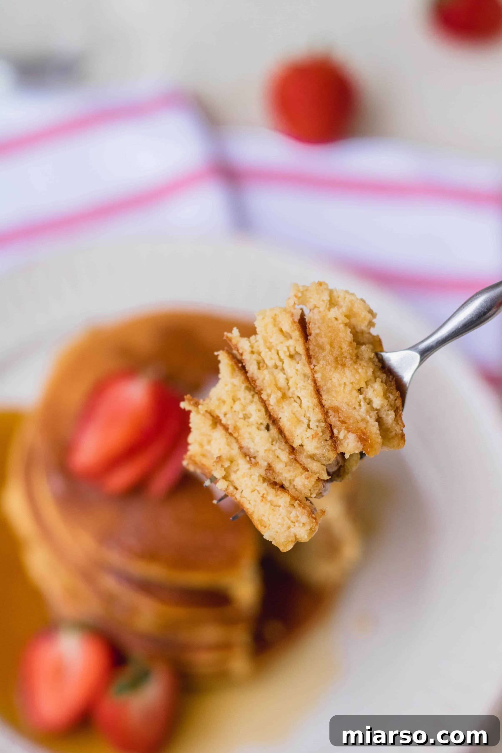 Ultimate Fluffy Almond Flour Pancakes 14 Almond flour pancake recipe, fluffy and delicious with blueberries.