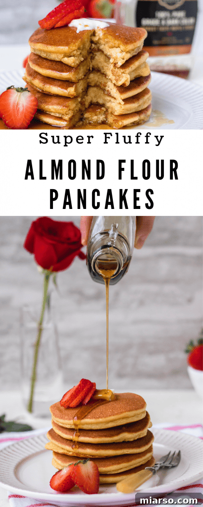 Ultimate Fluffy Almond Flour Pancakes 18 The best almond flour pancakes recipe for Pinterest