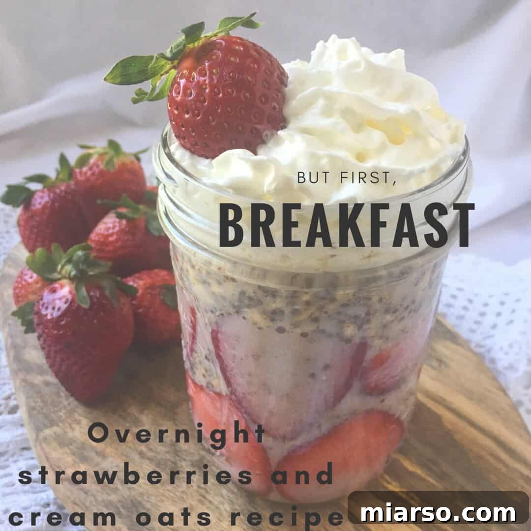 Dreamy Strawberry Overnight Oats 4 Overnight strawberry and cream oats recipe icon