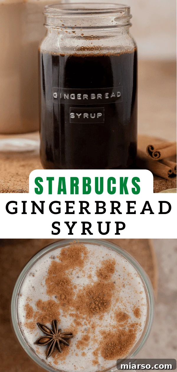 Gingerbread syrup