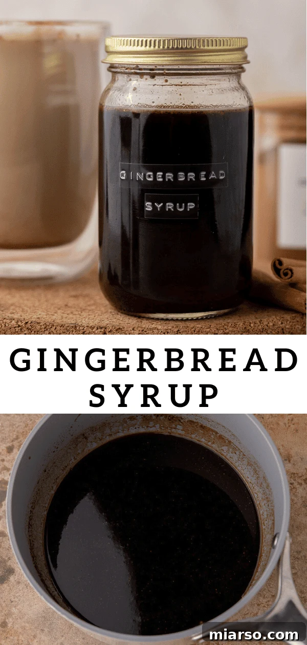 Gingerbread syrup
