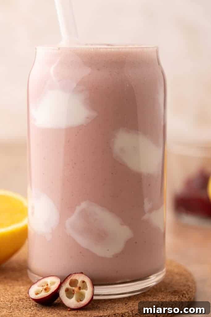 Cranberry Sauce Revival Smoothie 7 Cranberry sauce smoothie
