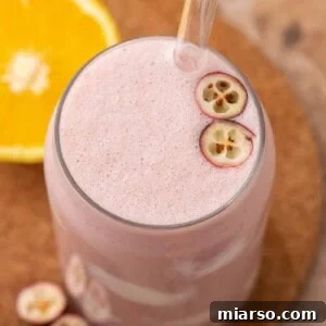 Cranberry Sauce Revival Smoothie 8 Leftover cranberry sauce smoothie