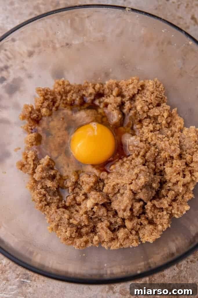 Wet ingredients in a bowl