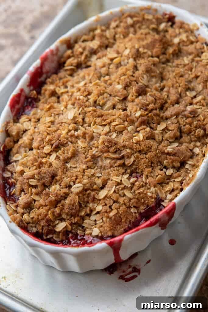Cranberry apple crisp