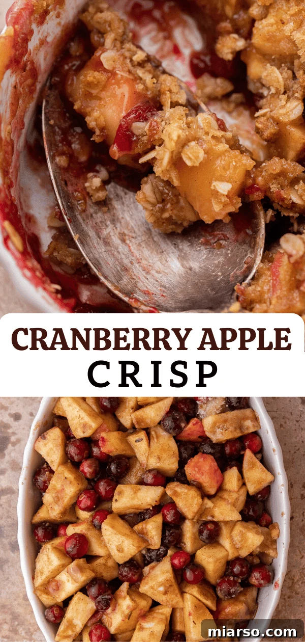 Cranberry apple crisp pin image