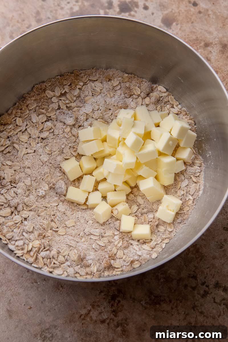 Dry ingredients in a bowl