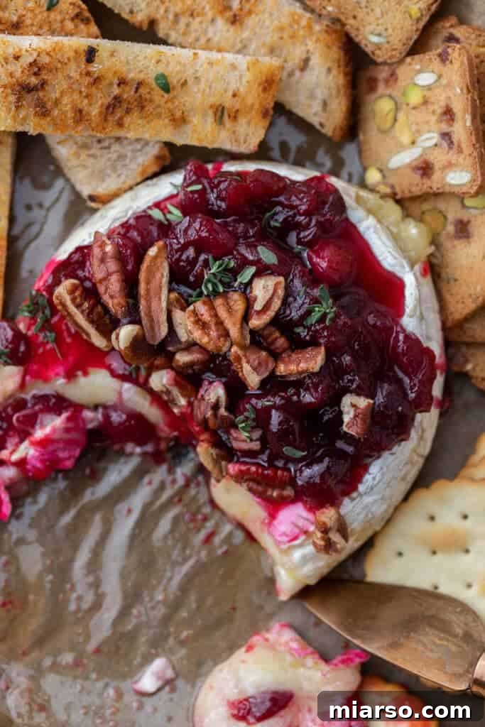 Mouthwatering Baked Brie with Cranberry and Nuts