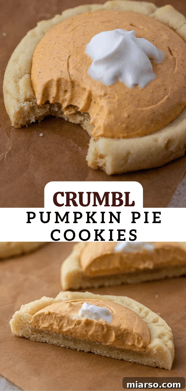 Pumpkin Pie Perfection Crumbl Style 14 Crumbl pumpkin pie cookies on a cutting board
