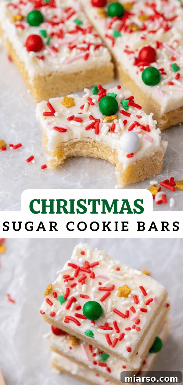 Assortment of Christmas sugar cookie bars on a white plate