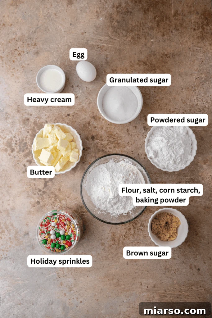 Various baking ingredients laid out on a kitchen counter, ready for mixing