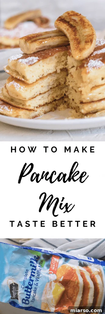 How to make boxed pancake better for pinterest