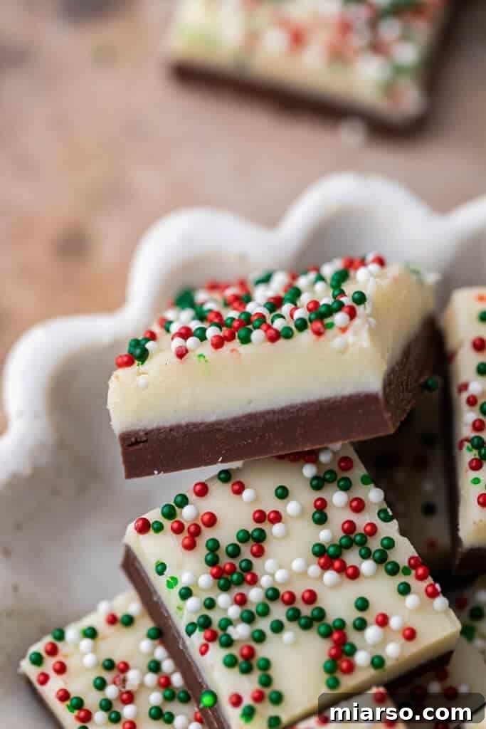Holiday Showstopper Layered Fudge 2 The best Christmas fudge recipe