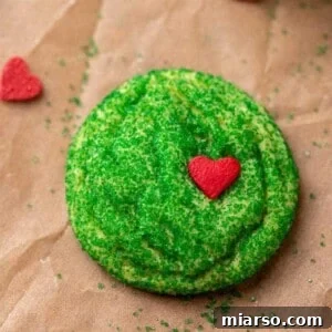 Grinch sugar cookies