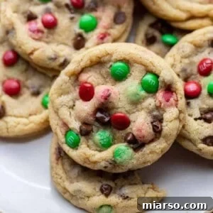 Ultimate Holiday M and M Chocolate Chip Cookies 11 Christmas m&m's chocolate chip cookies