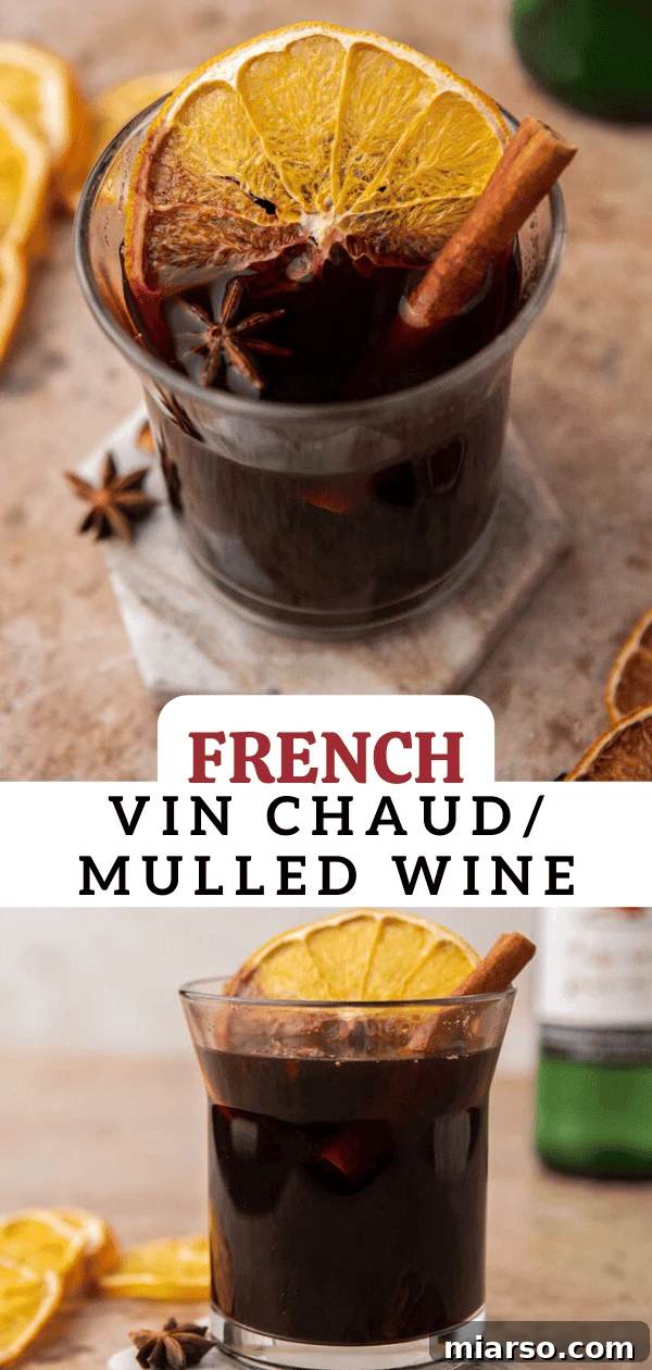 French Vin Chaud Hot mulled wine