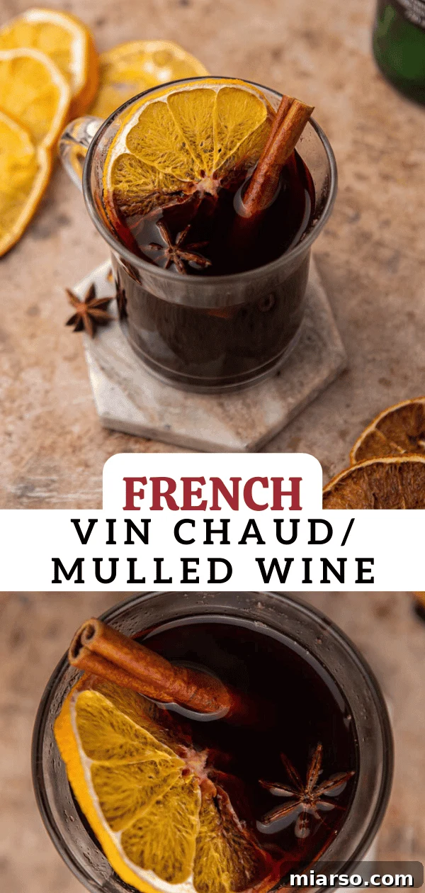 French Vin Chaud Hot mulled wine