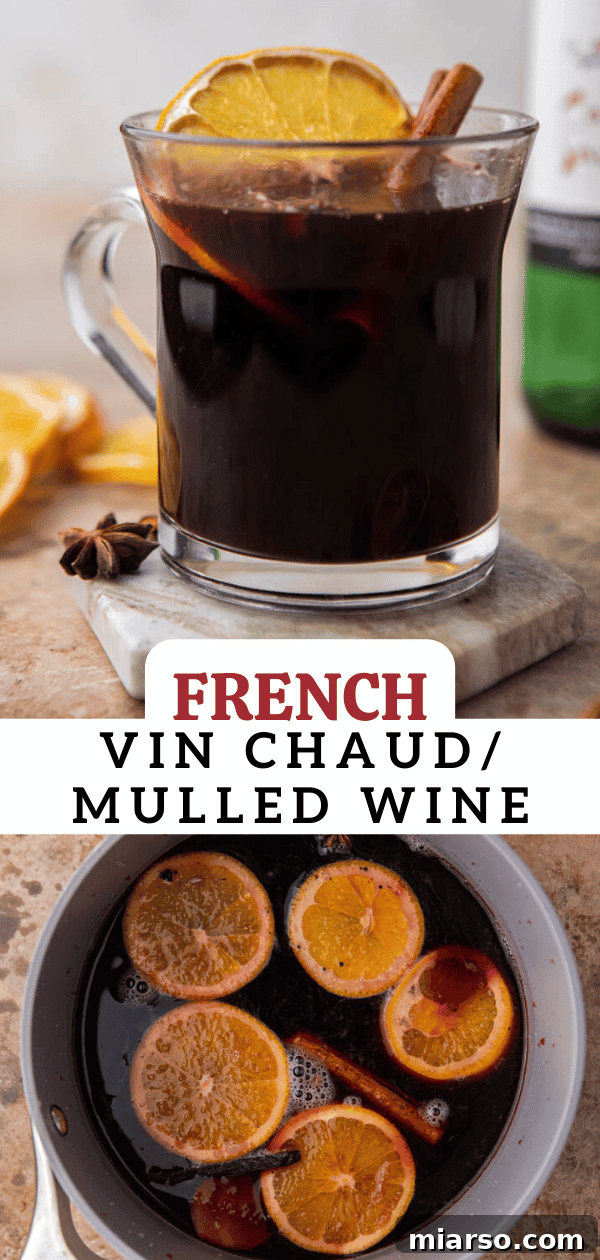 French Vin Chaud Hot mulled wine
