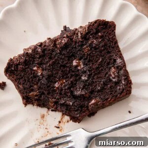 Decadent Double Chocolate Banana Bread 12 Slice of double chocolate banana bread