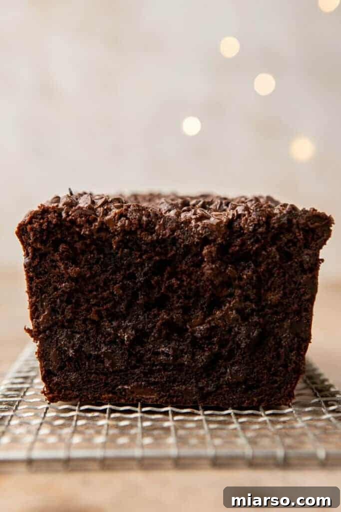 Decadent Double Chocolate Banana Bread 10 Double chocolate banana bread