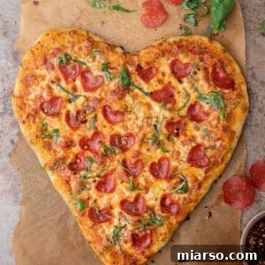 Heart shaped pizza recipe