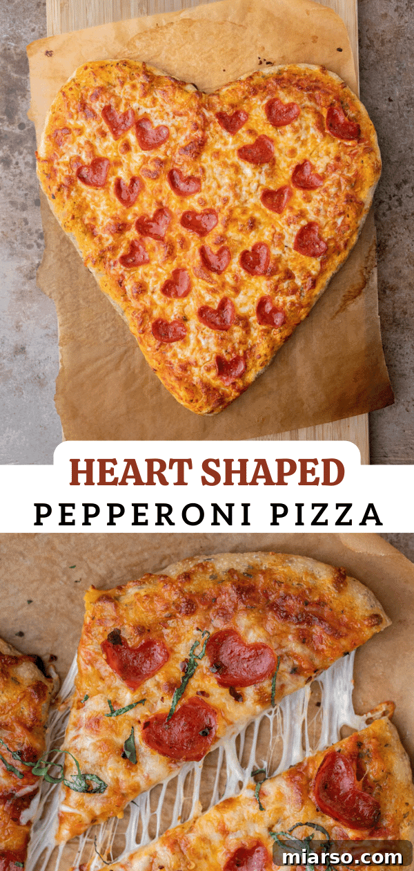 Valentine's Day heart pizza recipe inspiration board on Pinterest