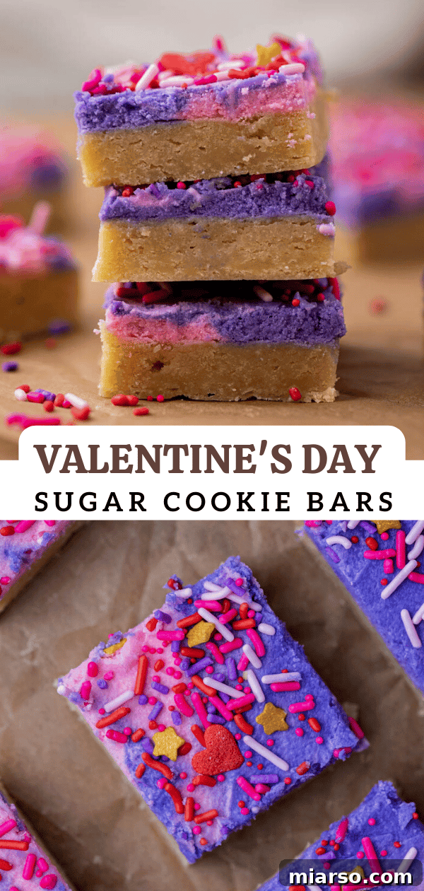 Sweetheart Sugar Cookie Bars 13 Valentine's day sugar cookie bars with sprinkles
