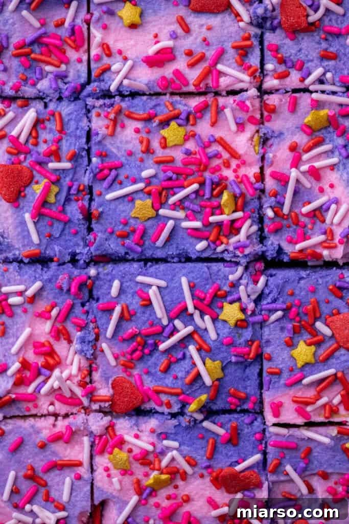 Sweetheart Sugar Cookie Bars 4 Close up of a single Valentine's Day sugar cookie bar