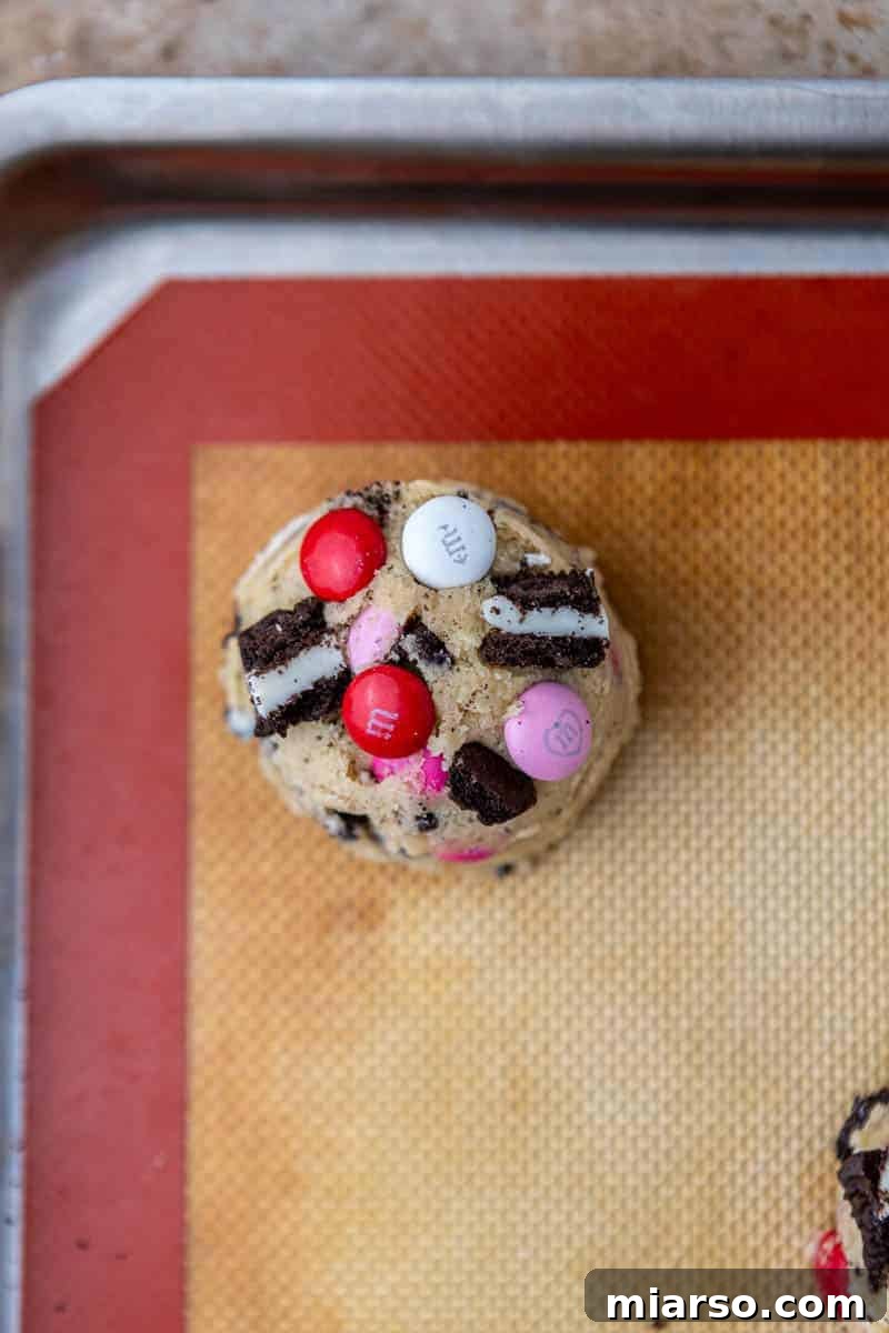 Oreo m&m's cookie dough